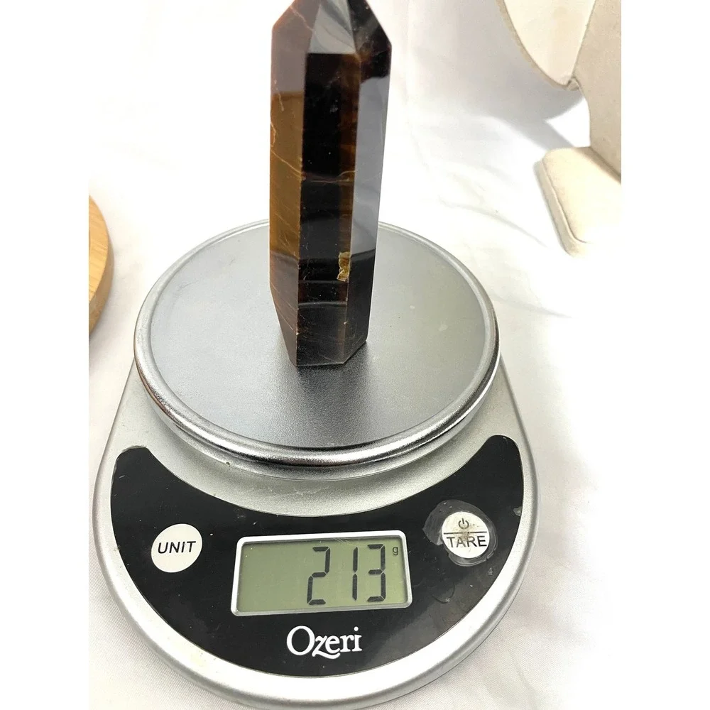 Yellow Tiger Eye Obelisk‎ Crystal 5